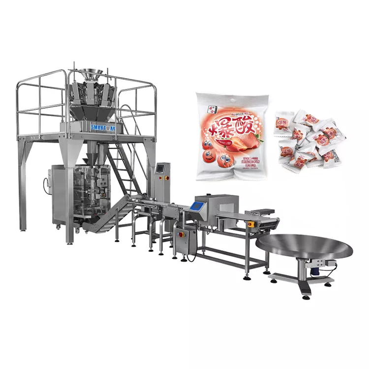 Automatic filling small candy packaging machine mints sugar confectionery Vitamin C tablet packing machine for multihead weigher