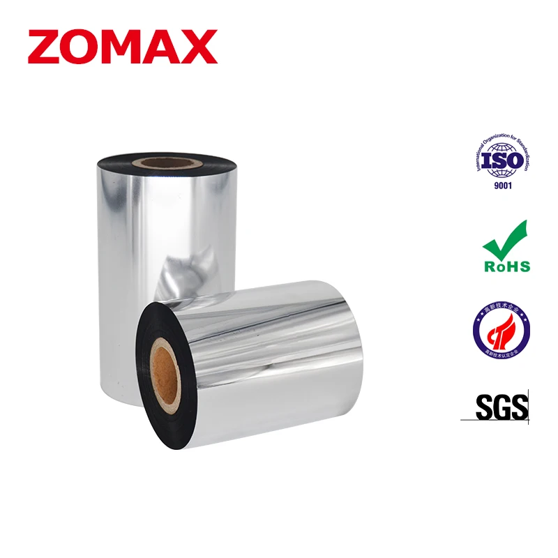 Factory Oem Wax Resin Thermal Transfer Ribbon Best Abrasion Resistance on Film Label for Barcode Printer Ribbon