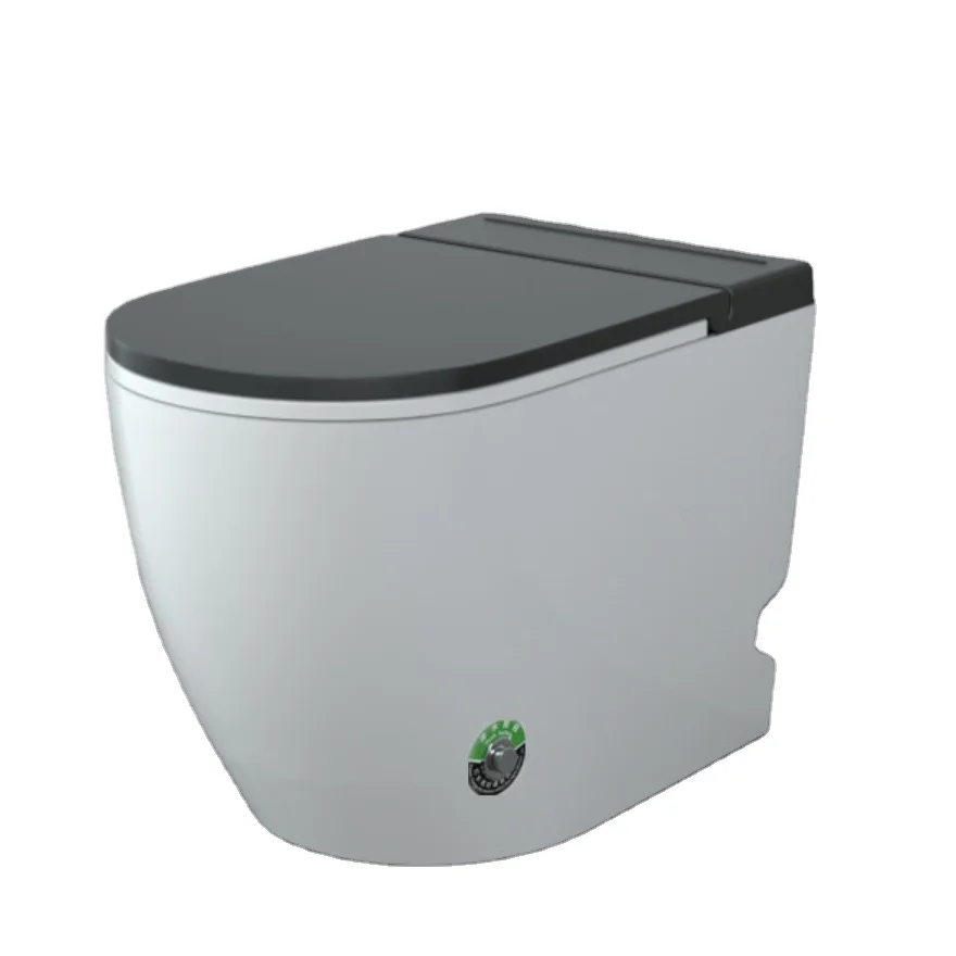 Sanitaryware chaozhou factory tankless p trap round pulse toilette ceramic wall hung toilet without water tank