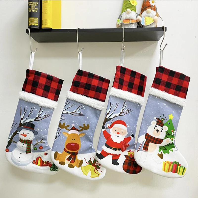 Santa Claus Stockings Christmas Ornaments Christmas Sock Party Ornament Christmas Stocking