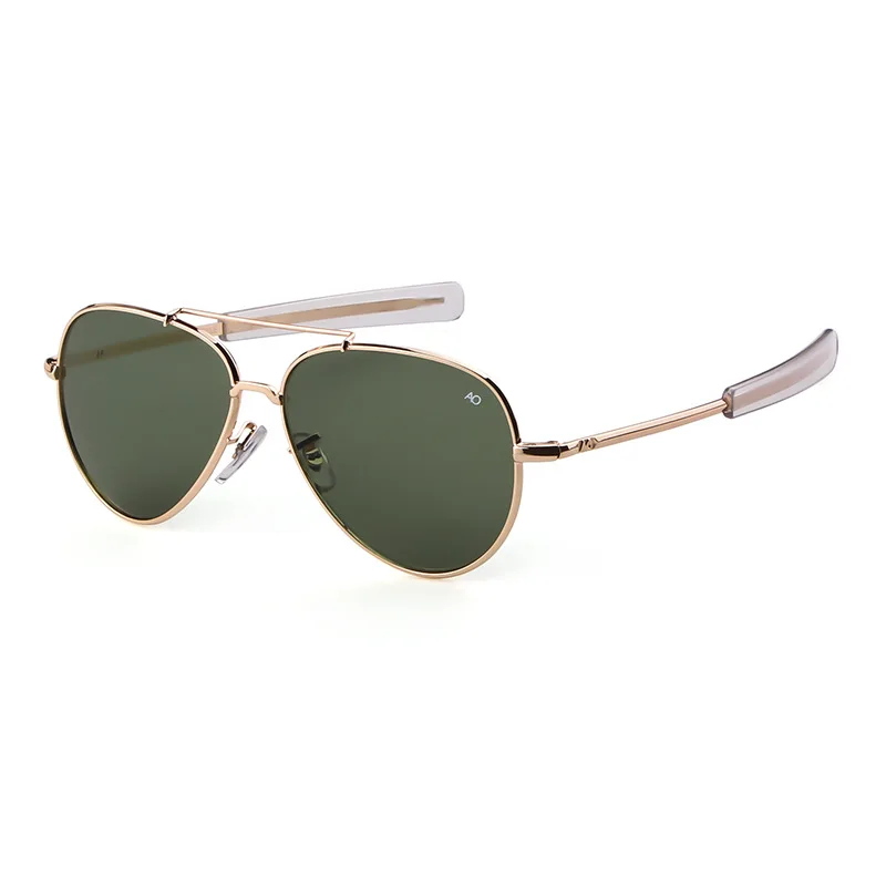 Classic Army Military MacArthur Aviation American Optical Sun Glasses AO Sunglasses Glass Men Oculos De Sol