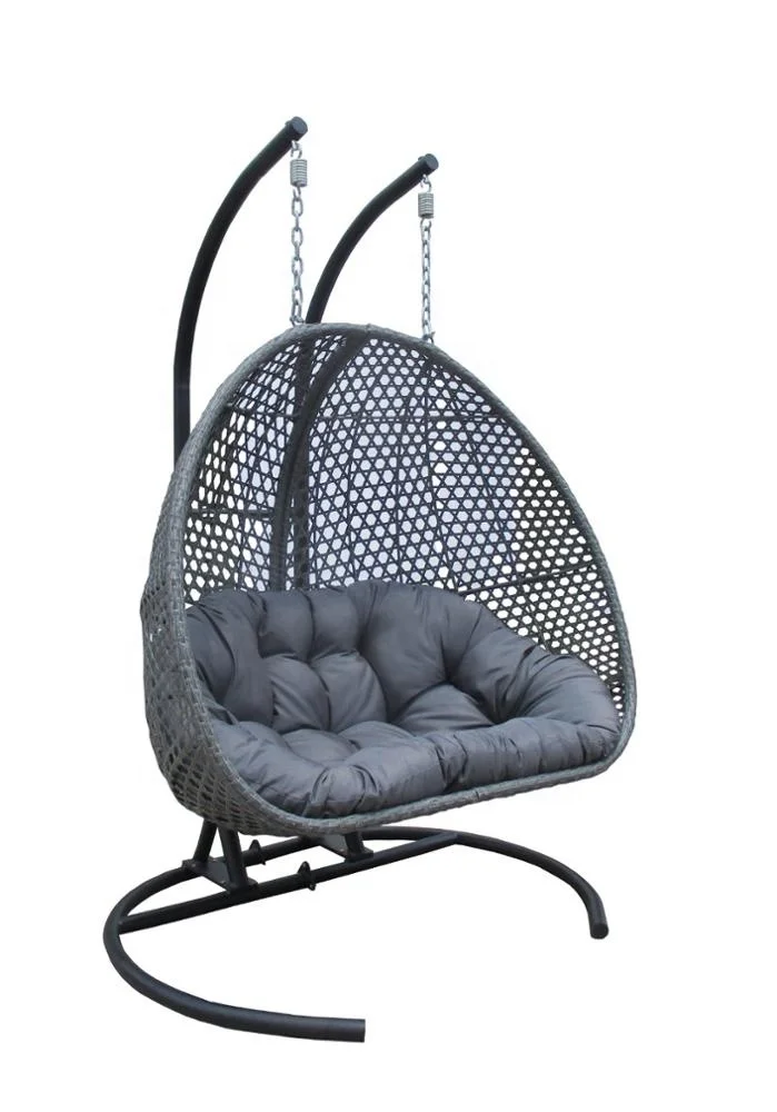 Double Hanging Egg Chair-Outdoor Hammock Hanging Swing Chair 2 Seaters