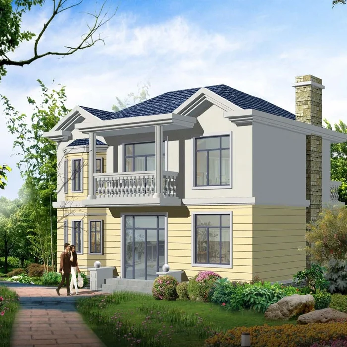 
Fast Construction Two Storey Prefab Homes Light Steel Structure Modular Prefab Kit Movable 