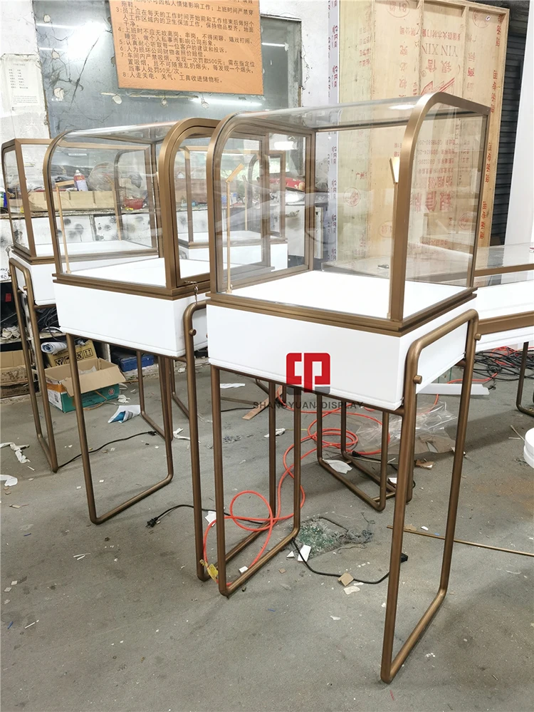 High-end jewelry display cabinet showcase manufacturers luxury glass gold jewelry display rack display rack factory direct sales