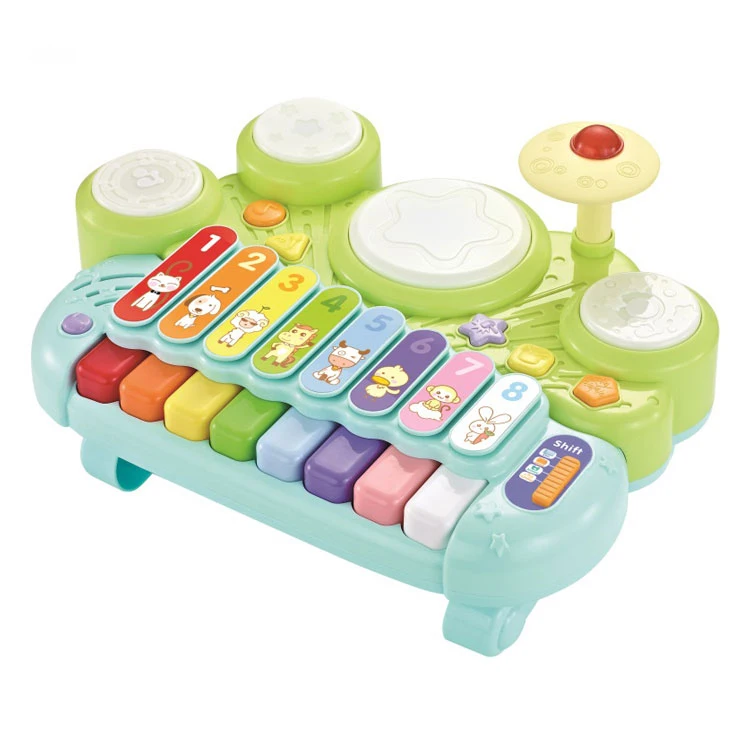 Attractive design Electronic Organ Children Educational Piano Keyboard Toy Drum Set Musical Xylophone Toy
