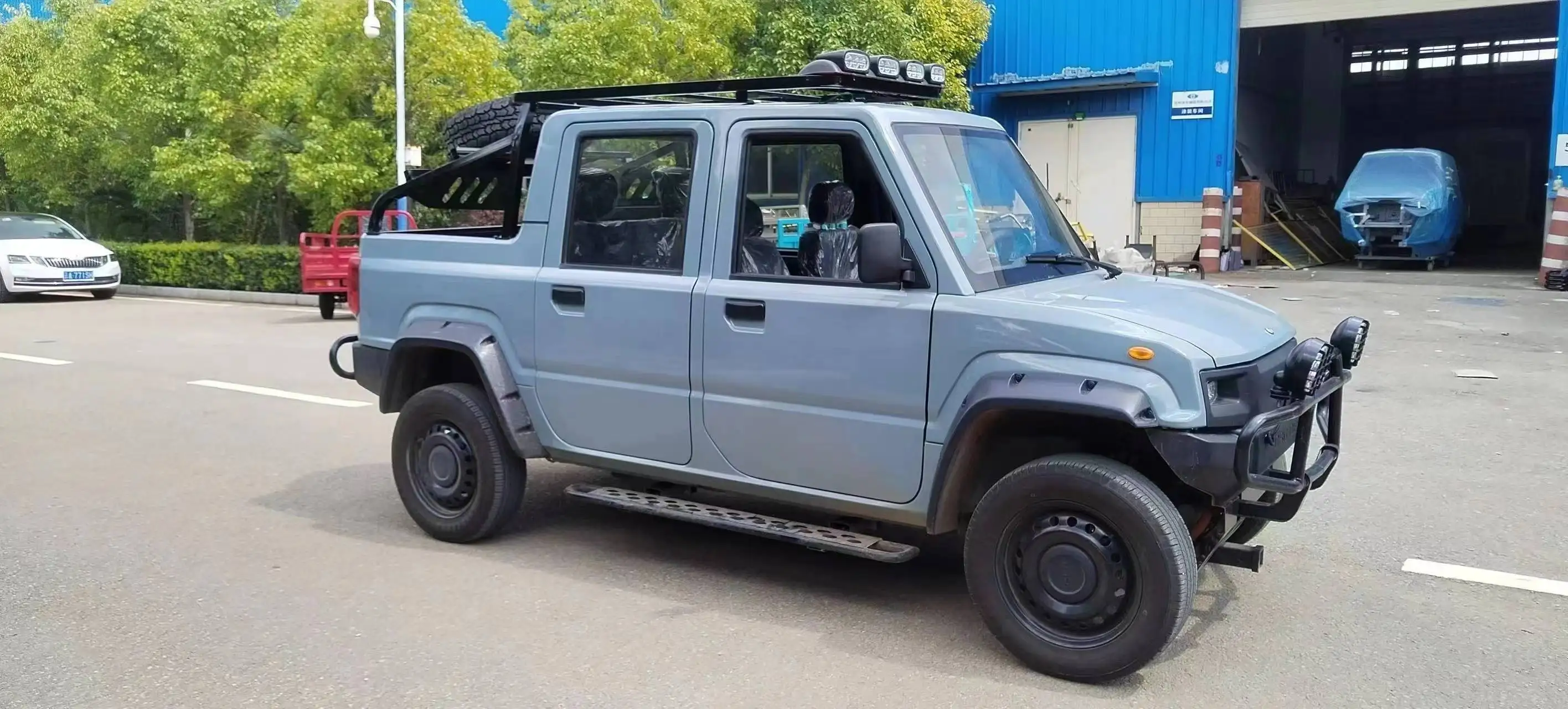 China New Car Light Truck Pickup Truck 4*2 Mini 4 Seat Electric Small Cargo for Goods