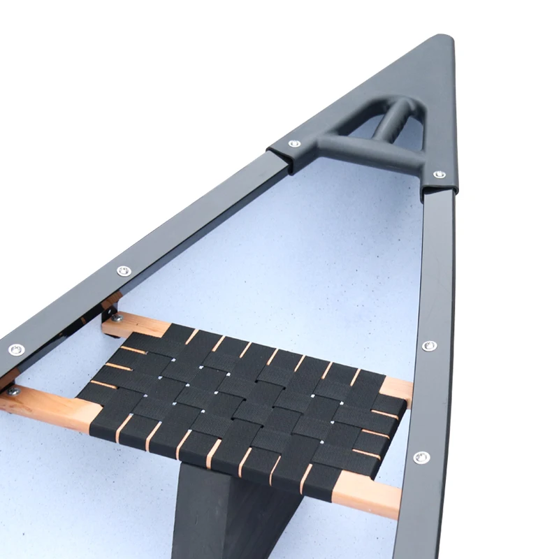 Wholesale custom hybrid 3 wood seat fishing open paddle sea outrigger canoe paddle boat china 3 person