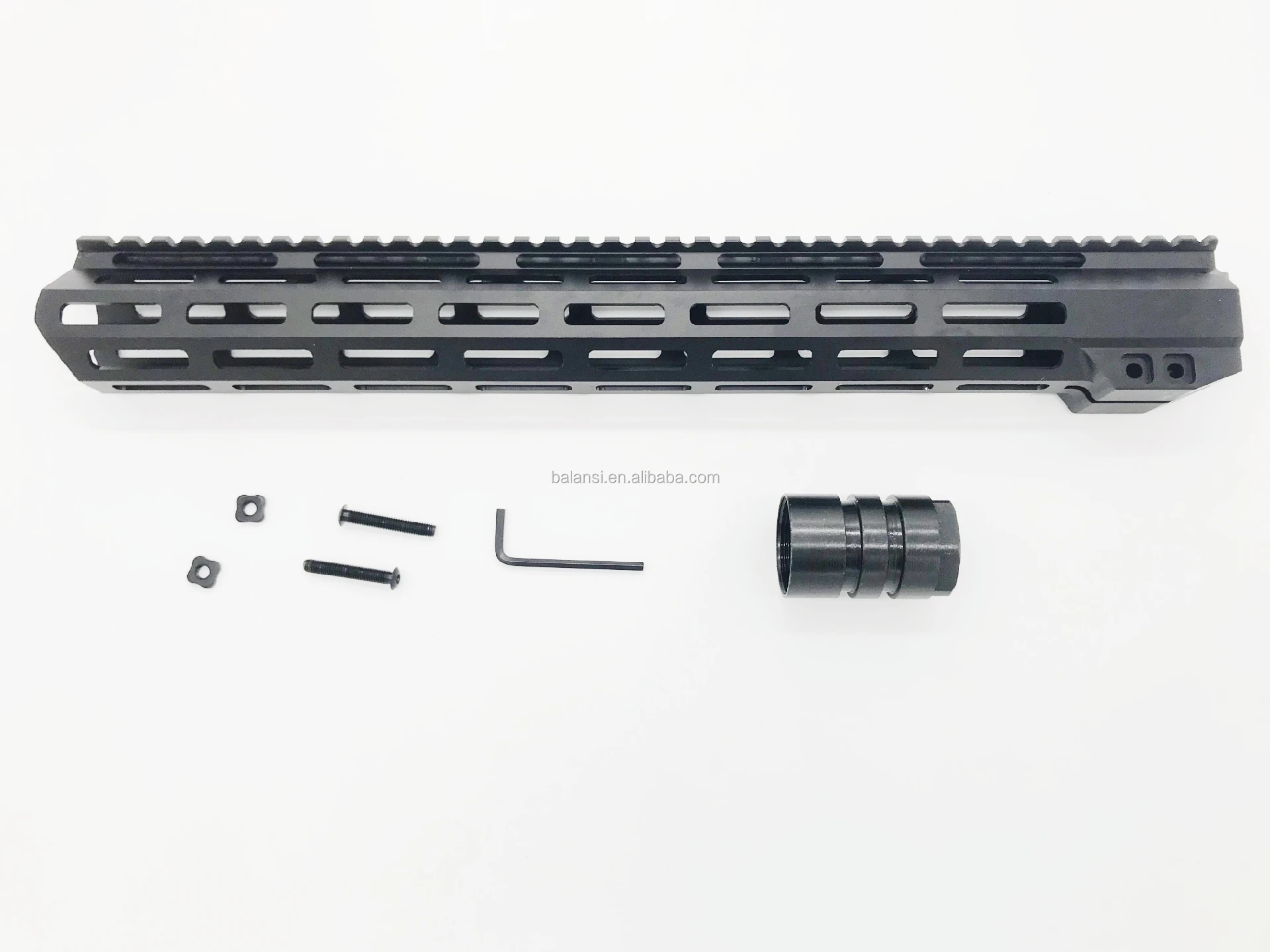 15 inch mlok handguard Free Float Super Slim ar 15 Handguard Quad steel Nut Fit .223 for AR15 M4 M16