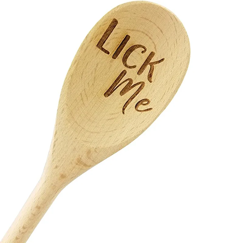 Halloween Christmas spoon laser beech spoon personality DIY coffee stir stick