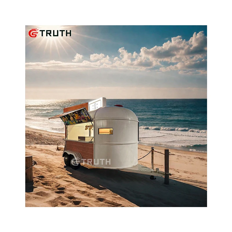 TRUTH Mobile Food Truck Coffee Waffle Catering Concession Airstream Food Trailer With Full Kitchen Equipments