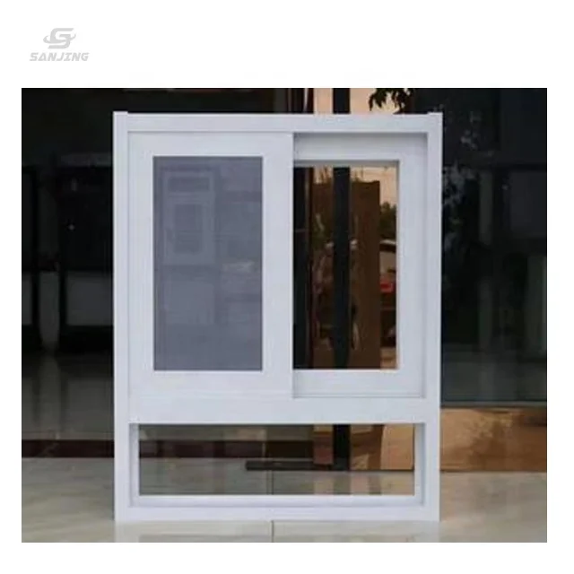 Cheap Factory Price bulletproof sliding glass window white grill aluminium sliding window best price yiju iot