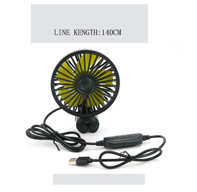 The new 5 watt car USB rear seat fan for summer ventilation and coolness