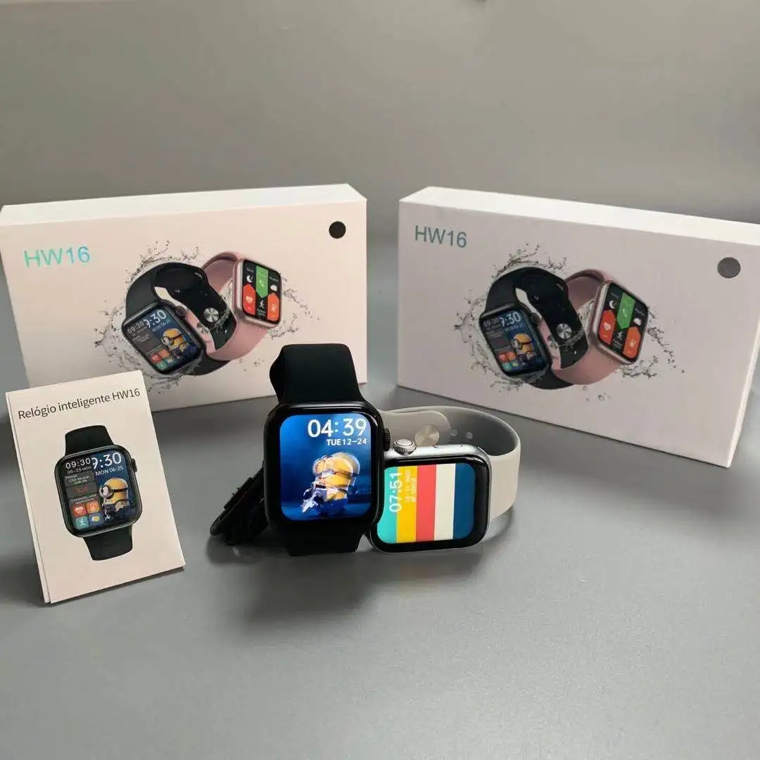 
New Arrival HW 16 Smartwatch Series 6 iwo 13 Big Black Android Reloj Inteligent Watch6 HW16 Smart Watch 