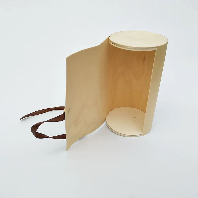 
Environmental protection cork leather box birch leather tea storage box portable tea packaging box wood bark caddy 