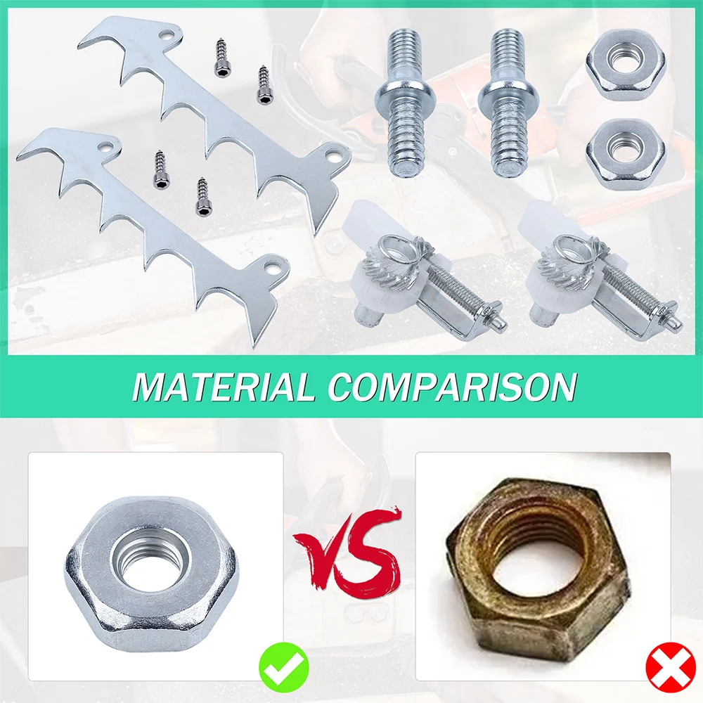 2 Set Bumper Spike Felling Adjustment Nut Screw for Stihl 017 018 MS170 MS180 Chainsaws