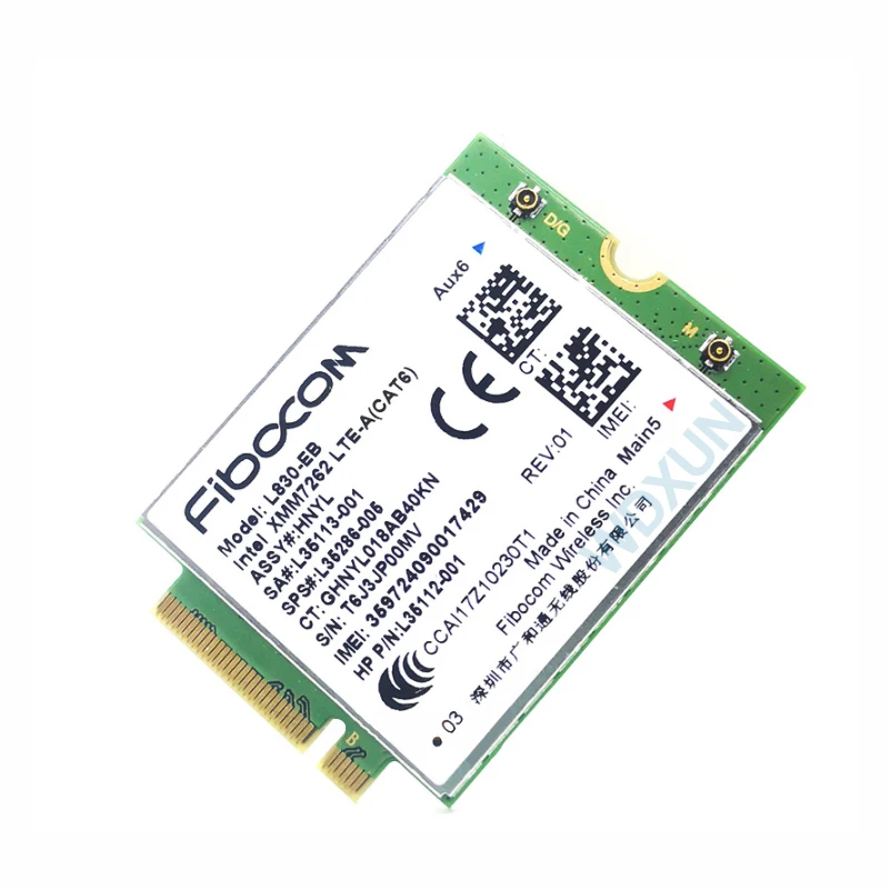 FOR Fibocom L830-EB Cat6 4G LTE WWAN Card L35286-005 Intel XMM7262 LTE-Advanced 300Mbps for 640 650 G5 840 846 850 G6 X360 830
