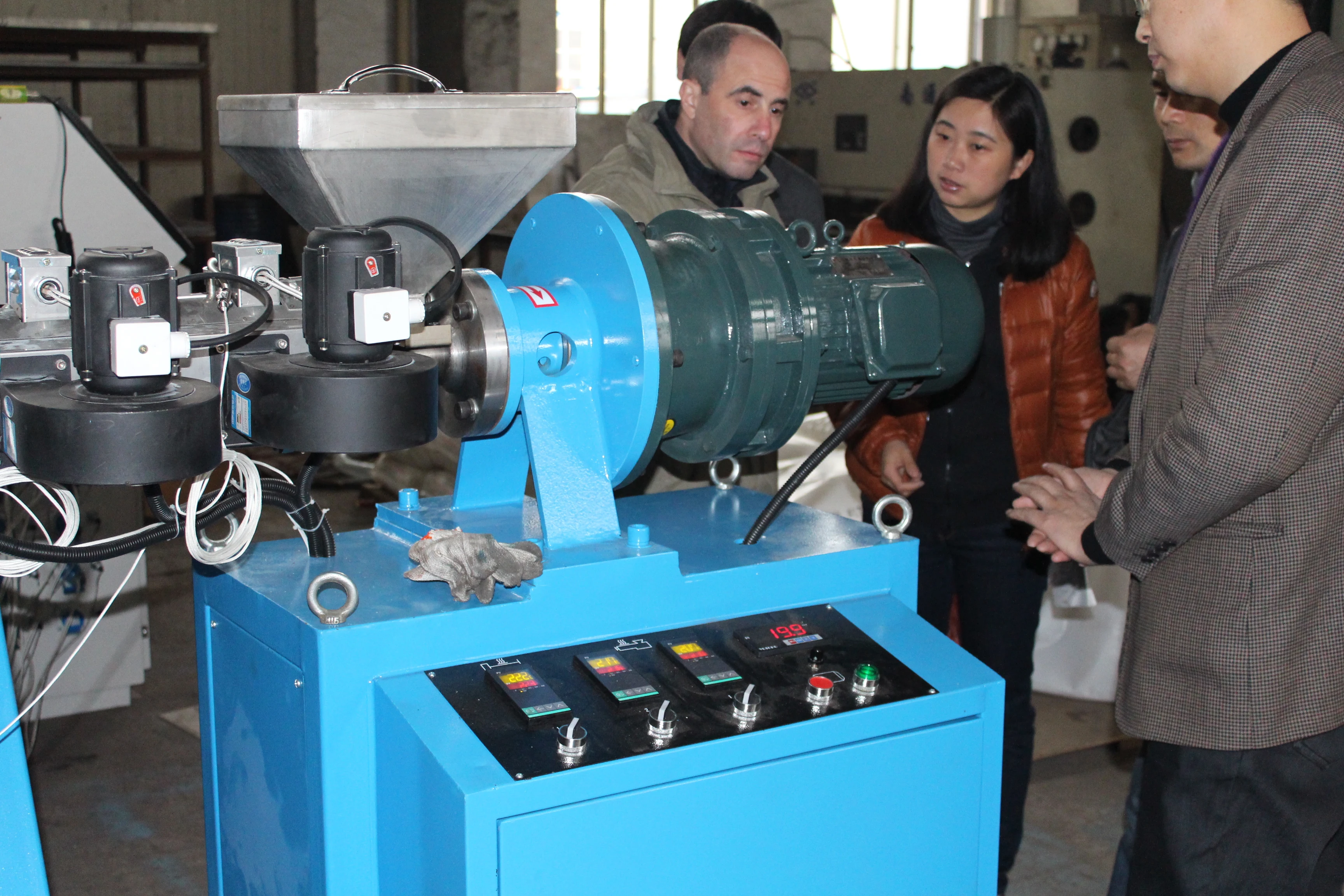 Polestar Machinery high quality single screw small lab extruder colour marking mini extruder SJ25 extruder