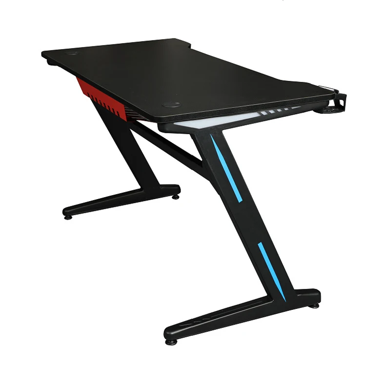
RGB LED support gamers gaming desk computer table 