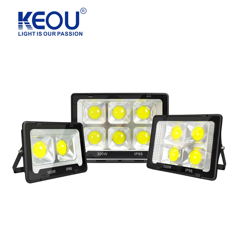 Multipurpose ip66 Aluminum Body 100W 200W 300W 400W 500W Solar Flood Lights With Stand