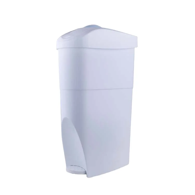 plastic foot pedal waste bin, pedal trash bin, female bin ladies toilet bin