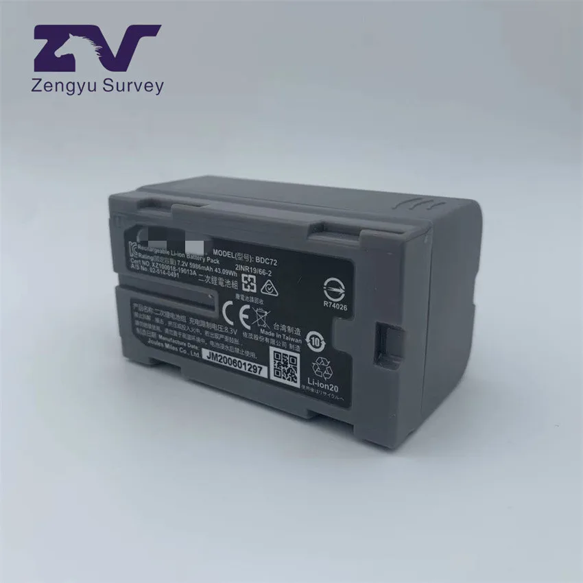 Zengyu BDC72 запасная батарея 5986 мАч 7 2 В для общей станции Top con