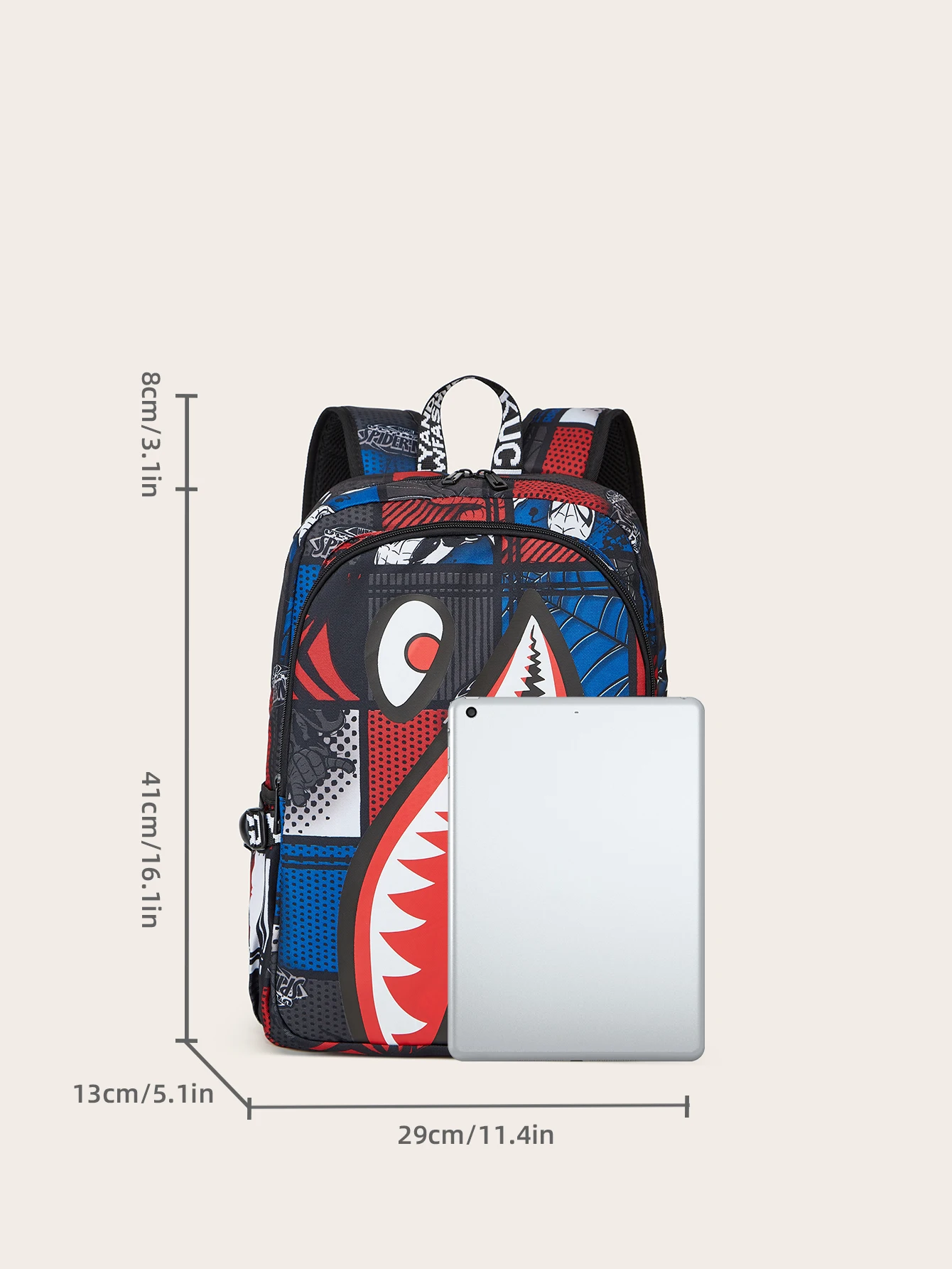 Cartoon High Quality and Large Capacity Student Backpack PVC Unisex Backpack with Usb Charging School Laptop Backpack 3 Colors