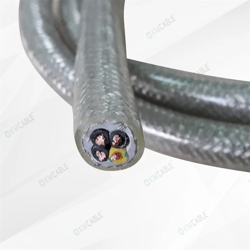 2-50 Cores 0.5-35mm2 Bare Copper Conductor Black Pvc Insulation Yellow and Green Grounding Wire SY Steel Wire Shielding Cable
