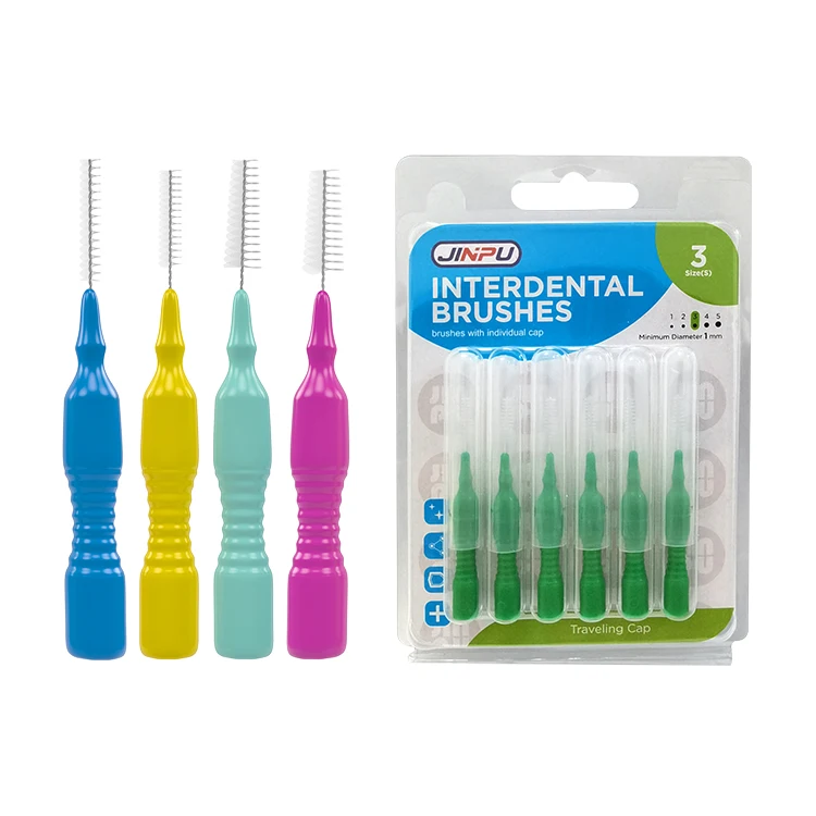 Wholesale Cheap Dupont nylon Denture Cleaning Tooth Gap Brush interdental brush