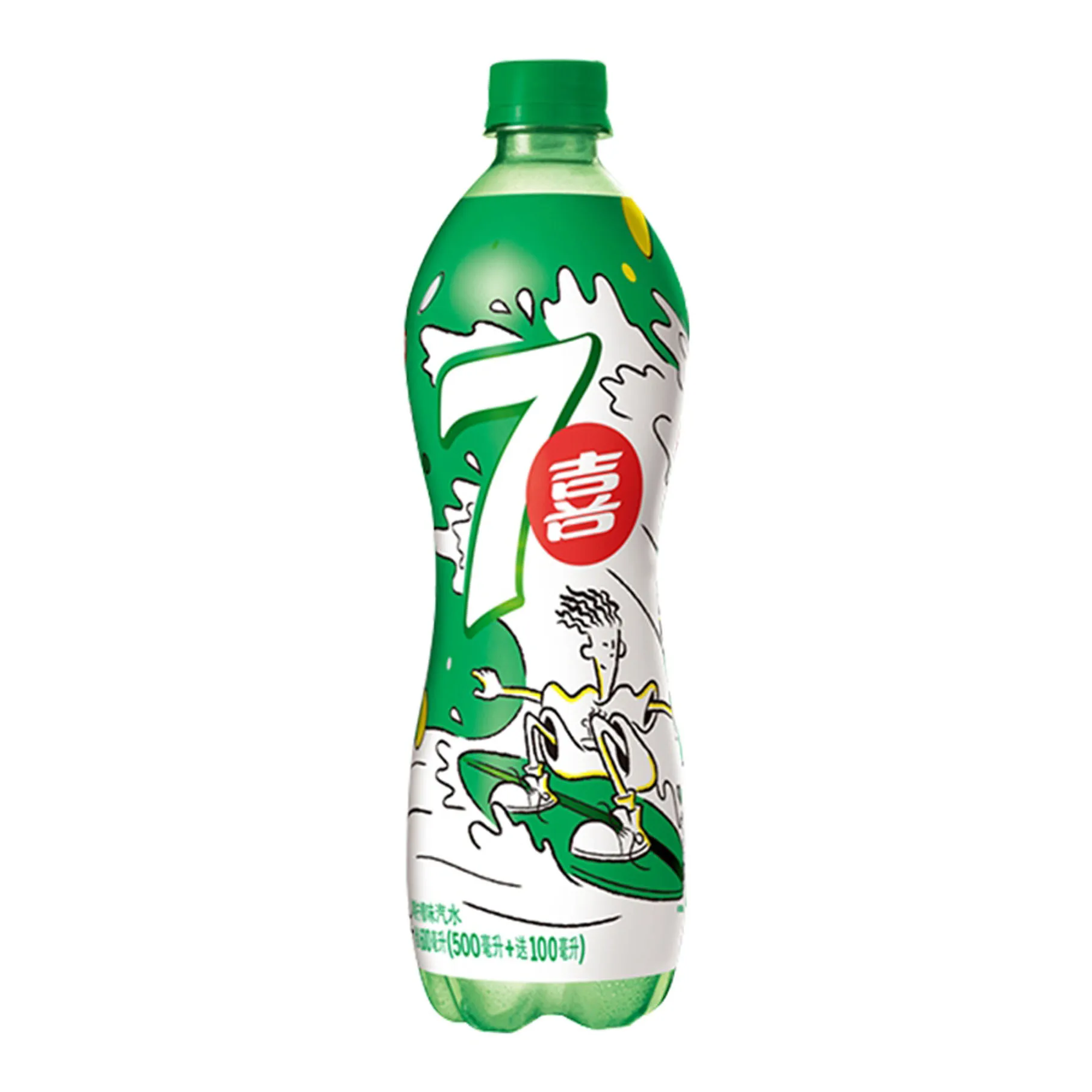 Охлаждающий фруктовый напиток соды 7UP с лимонным вкусом 600 мл * 24 бутылки