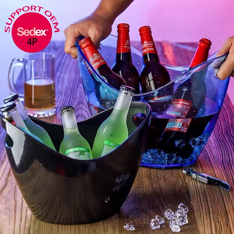 PS OEM rum plastic freeze buckets with handle