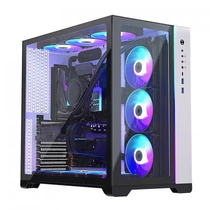 2023 High Quality Gaming PC Case Desktop Computer Gaming ATX Case Wide Cube Computer Case & Towers Double Chamber PC Cabinet