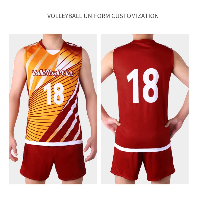 Custom New Sports Training Competition Dry Fit Beach Volleyball Sublimation Printed Volleyball Sublimation Jersey Uniform