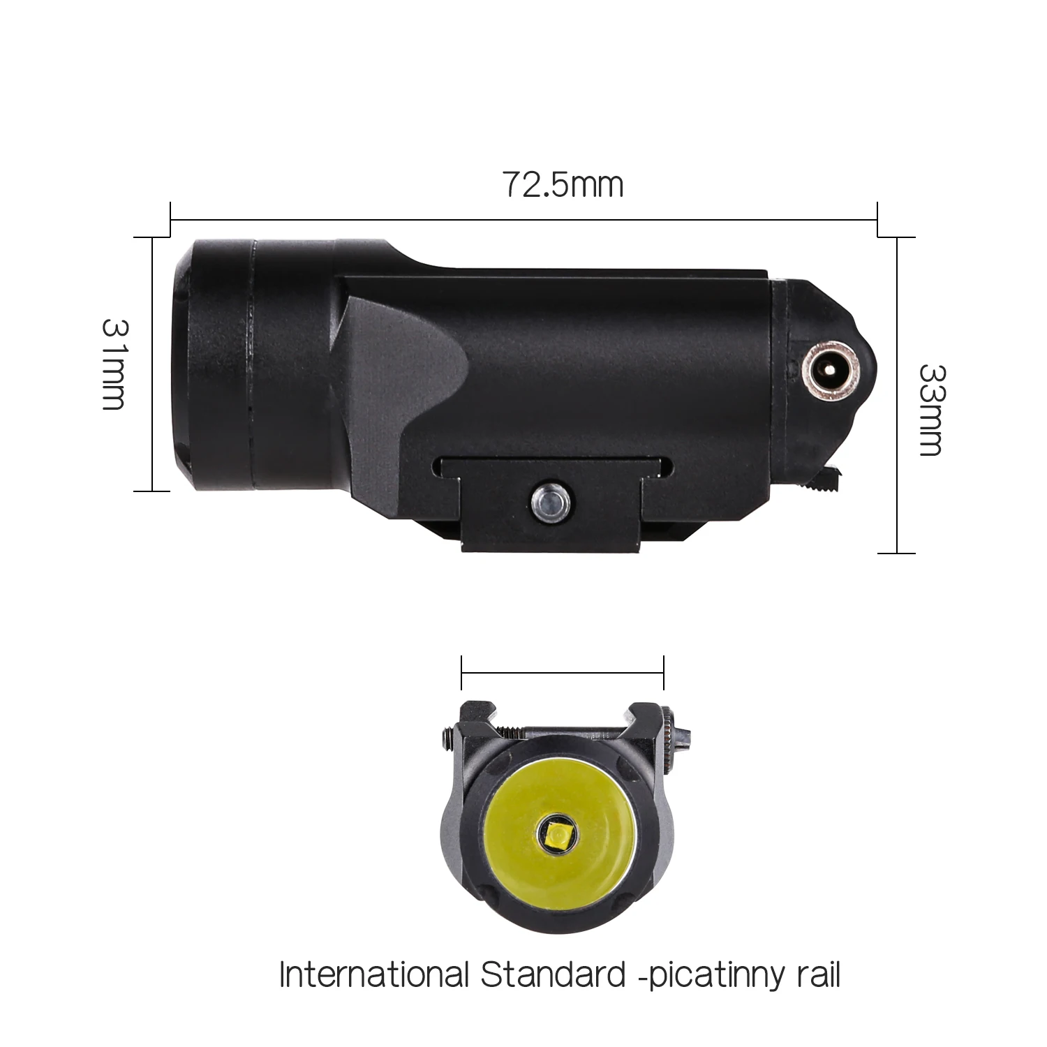Tactical Green Laser Sight with Rail Mount Red Laser Sight Scope for Quick Focus Laser Sight for Rifle