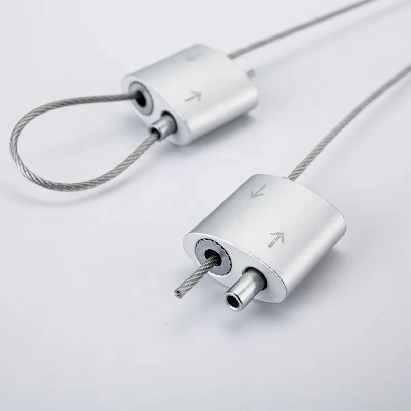 Supply 2mm steel wire rope double-end lock hook adjustable lighting steel wire rope lock