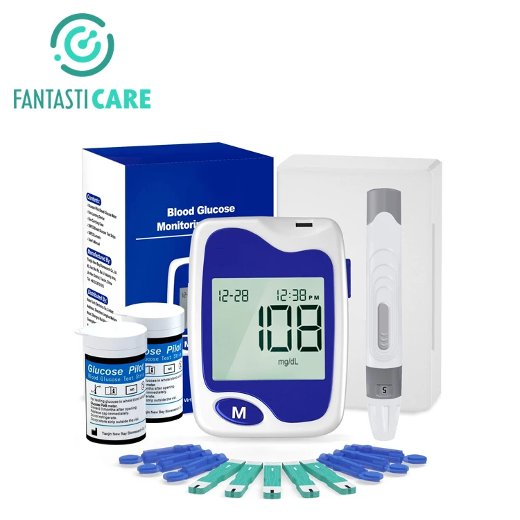 Fast Test Blood Glucose Monitor Kit Glucometer Test Strips Sugar Monitor For Diabetes
