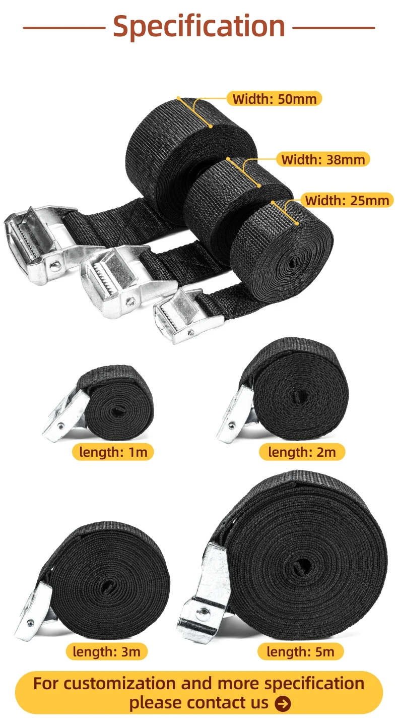 Cam Lock Buckle Straps Cargo /storage Strap Made Of Ultra-Strong Webbing  Offer Robust Tensile Strength And Durability