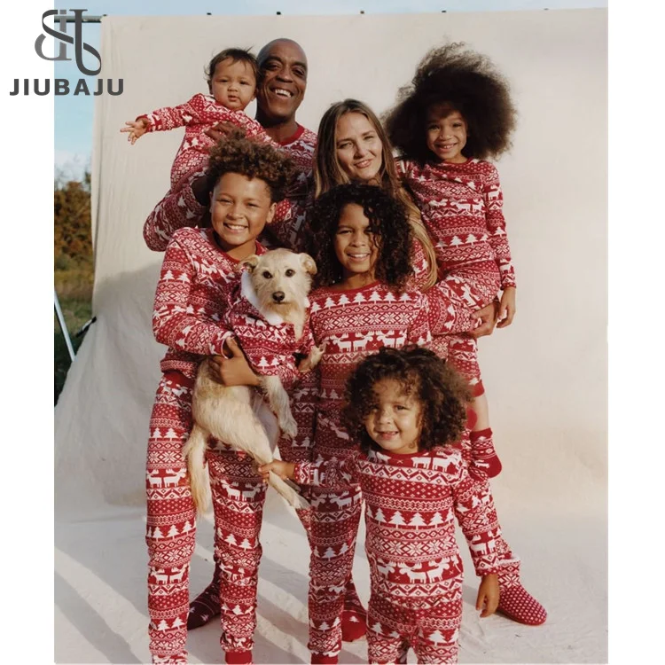 Xmas Clothing Set Mom Daddy Baby Girl Boy Family Winter 2022 New Year Mother Daughter Cotton Family Matching Christmas Pajamas