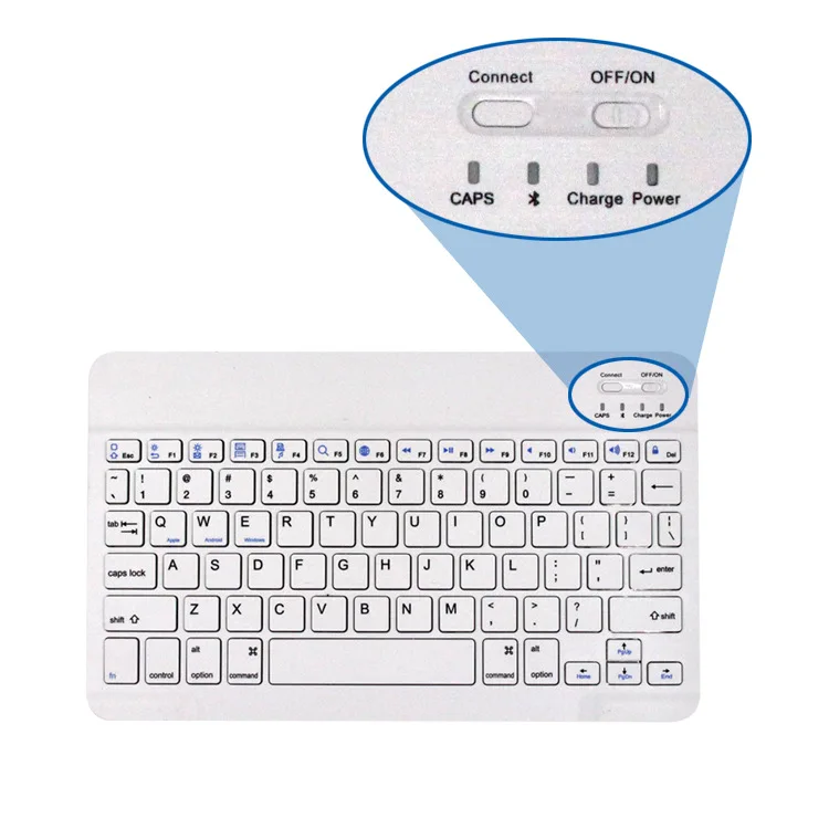 Конкурентный горячий продавать синий зуб Мини Портативный 10-дюймовый планшет клавиатура для ноутбука Macbook Клавиатура teclado BT беспроводная клавиатура