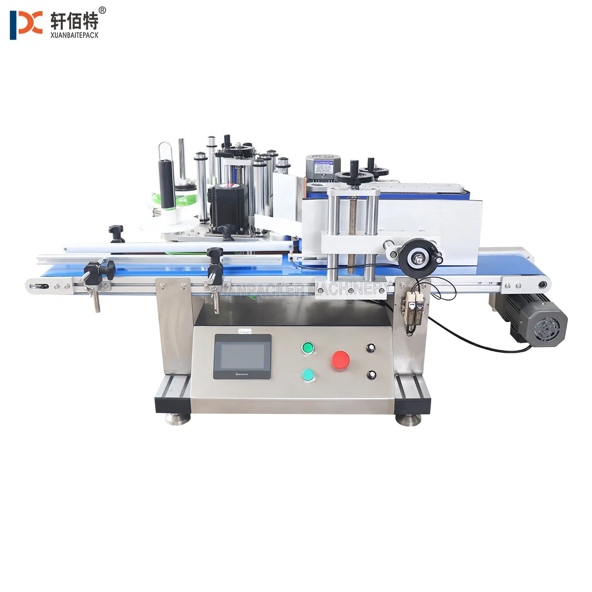 XT-150 manual  desktop  jar sticker small round bottle label  liquid  Water Square Round Bottle Semi Automatic Labeling Machine