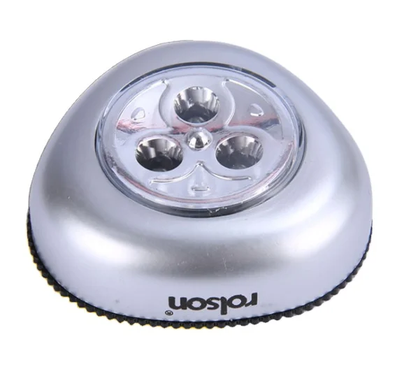 
3 LED Wireless Battery-powered led Touch Push Light Cupboard Light 