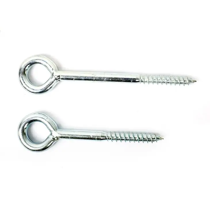 White Zinc Plated Scaffolding Screw Eye with Eye Dia 23mm