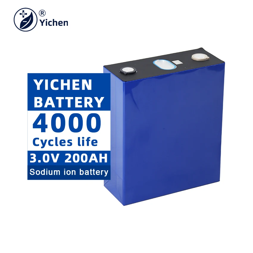 200Ah Sodium Ion Prismatic Battery 200Ah 3.0V 3.1V 600Wh 620Wh Na Ion Grade a Cell for 12V 48V 200Ah Sodium Battery Pack