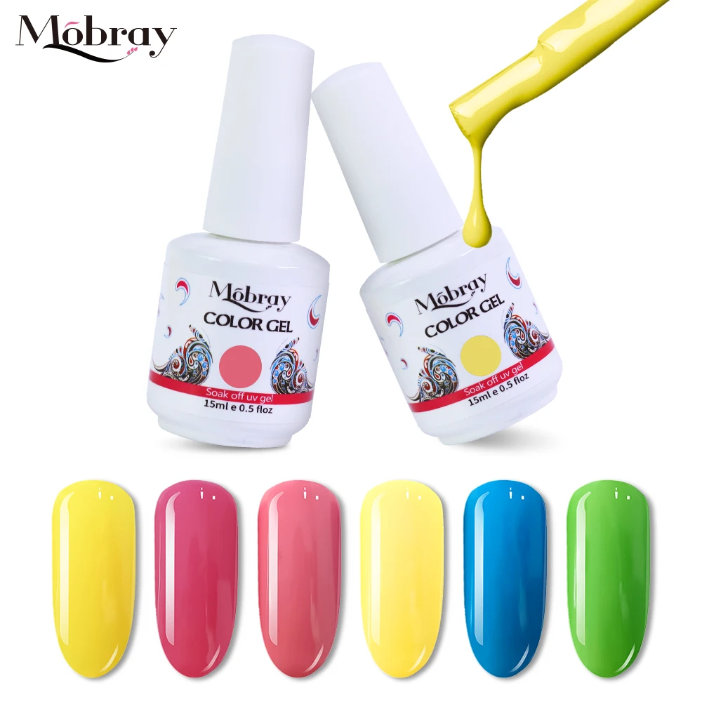Mobray XFancy series 15ml UV gel color  nail art beauty  jelly nail polish color gel