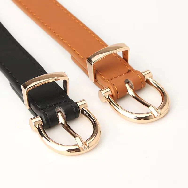 Factory Wholesale New Ladies Belt Belt Korean Version Of The Female Simple Pu Leather Decorative Jeans Pants Belt