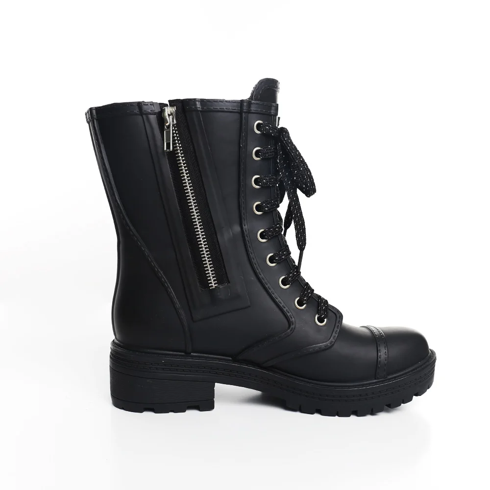 Lapps Wholesale wellies rubber white gumboots supplier safety shoes wellington women ankle boots fashion with chain