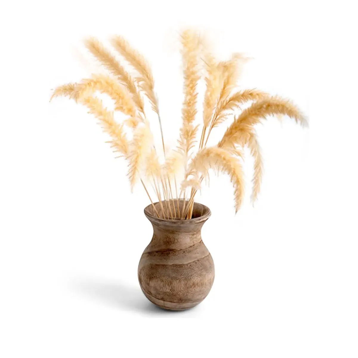 Handcrafted Wooden Decorative Vase With Natural Texture New-shaped Wooden Modern Farmhouse Decoration