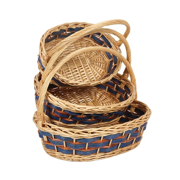 Natural  cheap small hamper fruit flower wicker storage baskets