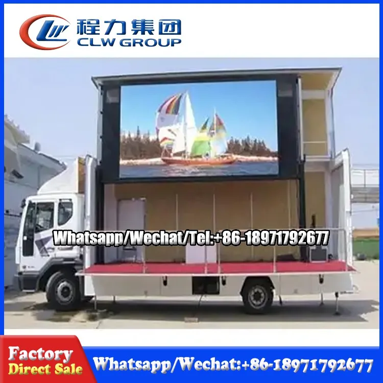ISUZU Small Mobile Led Advertising Screen Trucks 4x2  Mobile Led Display Truck