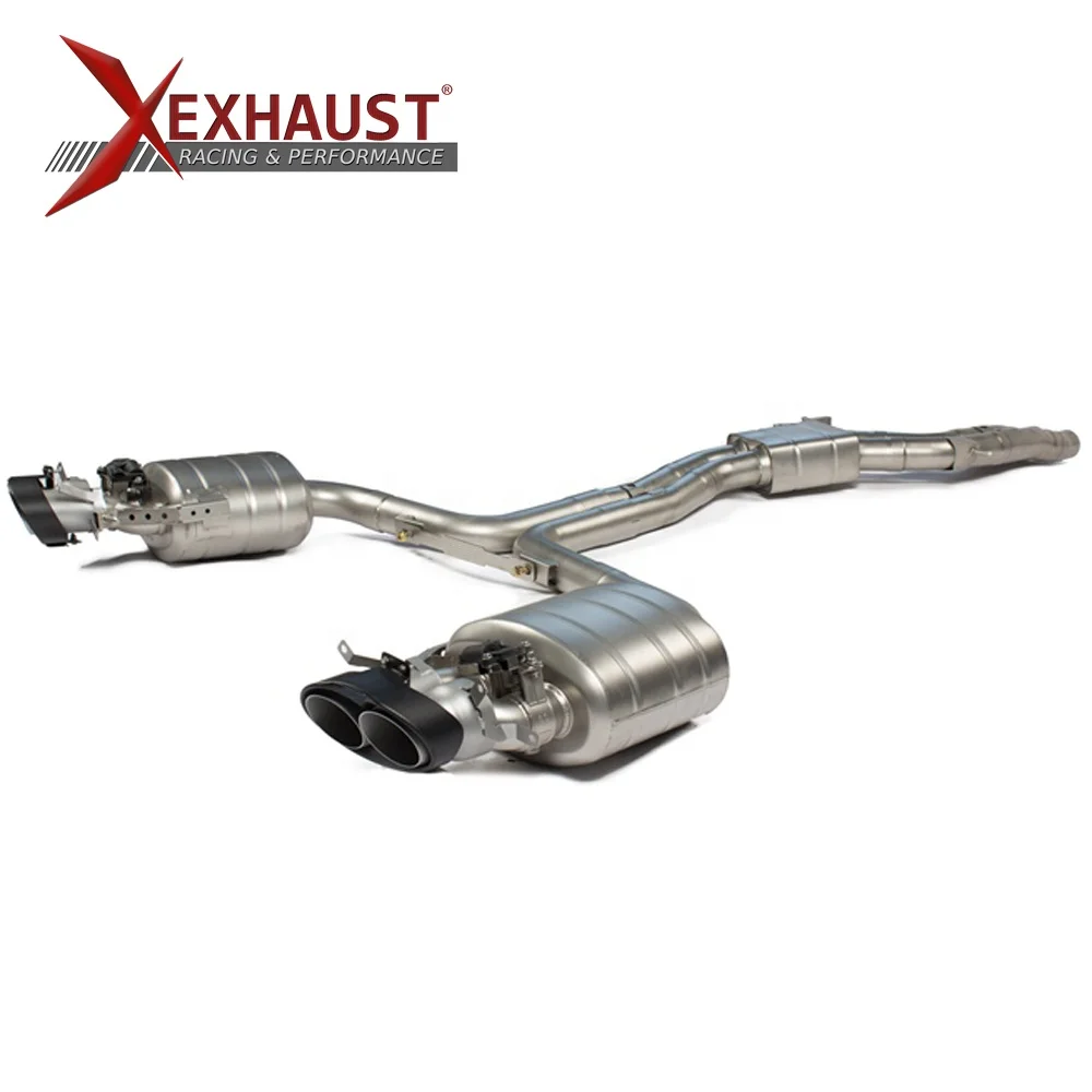 For Audi RS5 4.2T 2012-2014 catback muffler exhaust system downpipe valvetronic remote valve exhaust muffler exhaust pipes