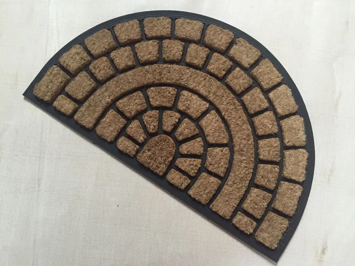 Non Slip Welcome Coconut Coco Coir Doormats with Rubber Border